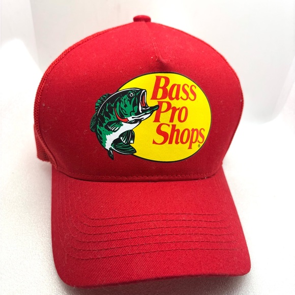 Bass Pro Shops Red and Yellow Logo Cap - Picture 1 of 6
